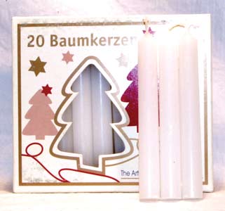 White Chime Candle 20pk