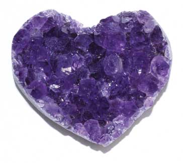 2" Amethyst Druse heart (A quality)