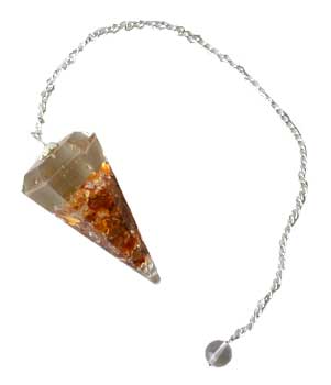 Citrine orgone pendulum