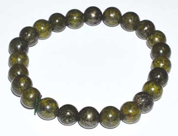 8mm Epidote W/ Pyrite