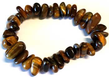 Tiger Eye gemstone bracelet stretch