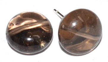 Smokey Quartz stud earrings