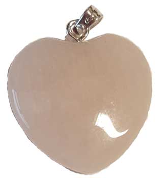 3/4" (20mm) Rose Quartz heart