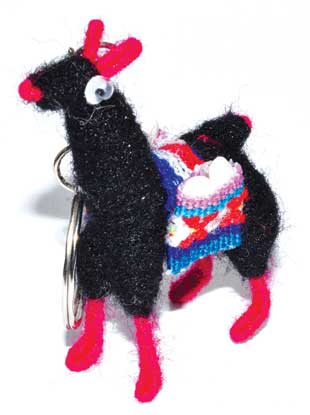 Protection Llama key ring