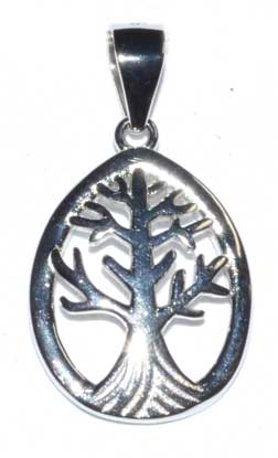 5/8" Tree of Lif sterling pendant